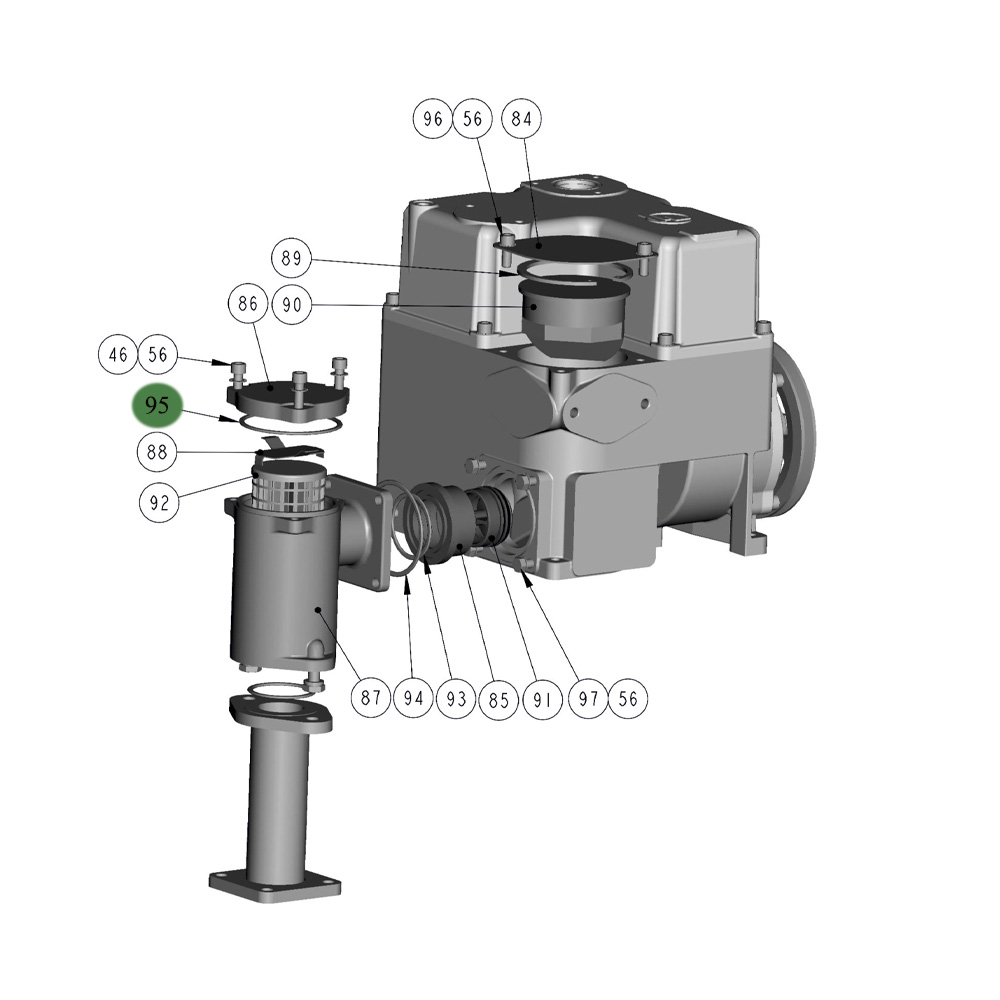 Кольцо уплотнительное NBR70 80 x 3 1382810803 Adast