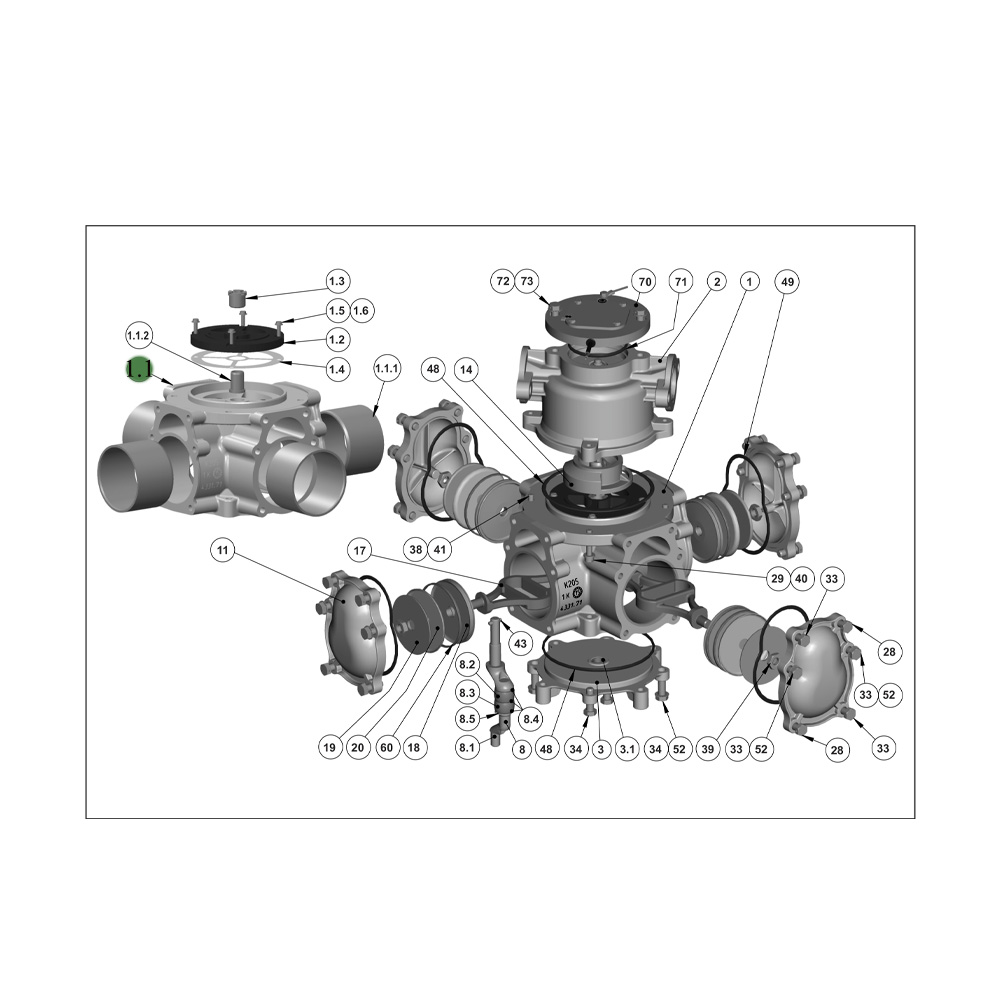 Корпус измерителя для 403.25EAP 465301255 Adast