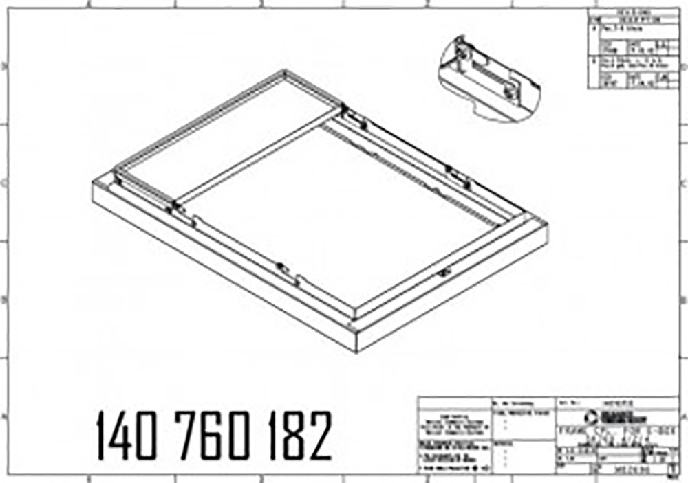 Э-бокс рама,в сборе для SK700 6/3/6	 140760182 Gilbarco