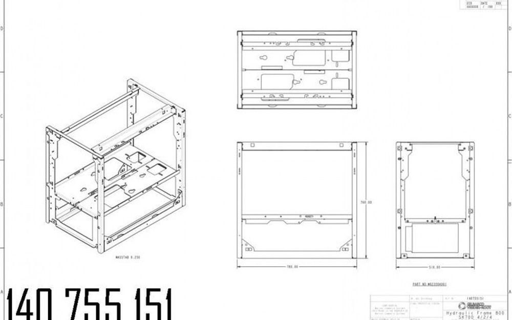 Карскас гидравлики SK700-II 4/2/4 140755151 Gilbarco