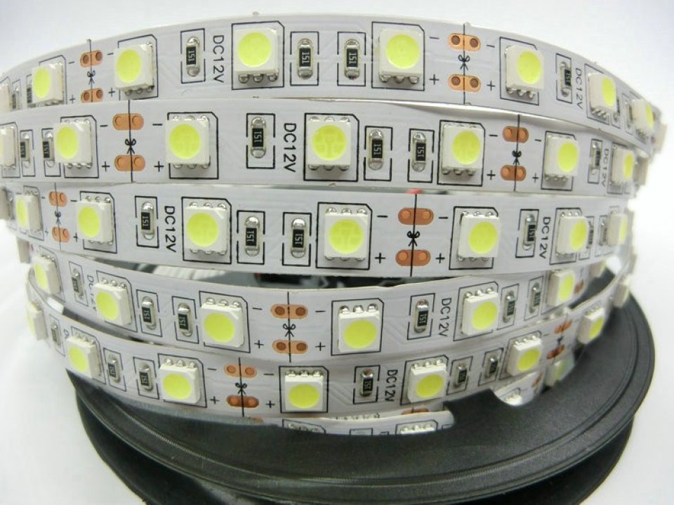 Лента 5050, 60LED 14,4вт 12в, розовый, 5м, IP20 5050601441220RR 
