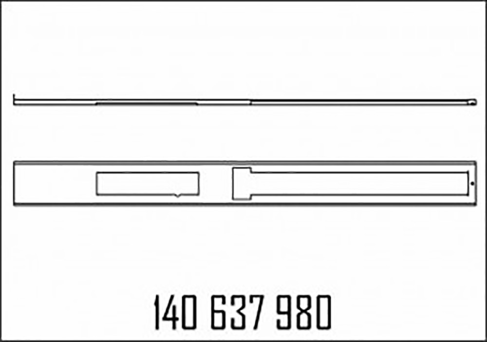 Панель 180 Для ZV держателя S-MPD MR специальная сталь 140637980 Gilbarco