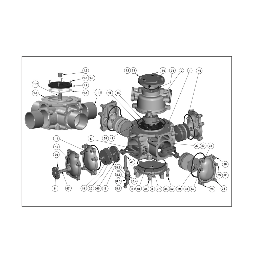 Корпус измерителя (M403.25P/1 403.25EP/1 403.32P/1 403.32EP/1) 465301719 Adast