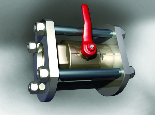 Кран шаровый фланцевый Ду 40 008933 