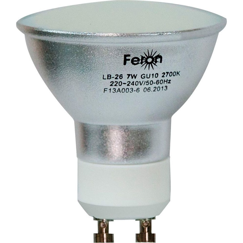 Лампа LED 7вт 230в, GU10, белый Feron (LB-26 80LED)  