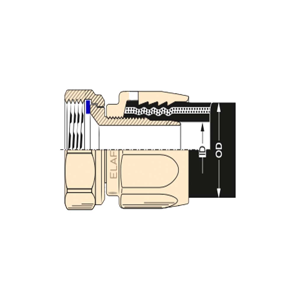 слайдер изображения Фитинг для рукаваФитинг для рукава (ZVA Elaflex Type M 19, G1 BSP)