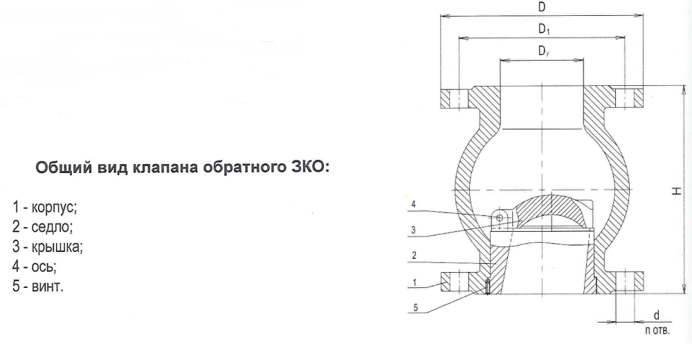 Клапан обратный ЗКО-200 5525 