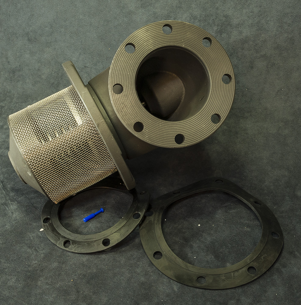 слайдер изображения Донный клапан на бензовозДонный клапан на бензовоз (круглый фланец, DN100)