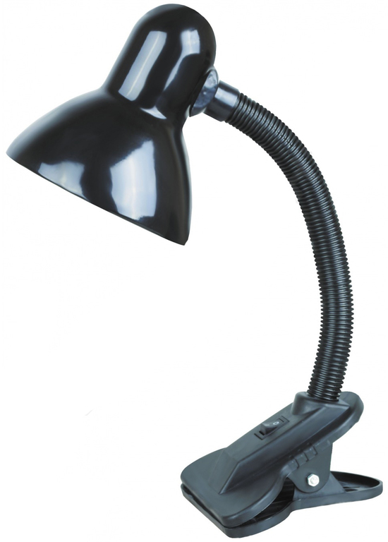 Светильник Е27 с прищепкой черный  