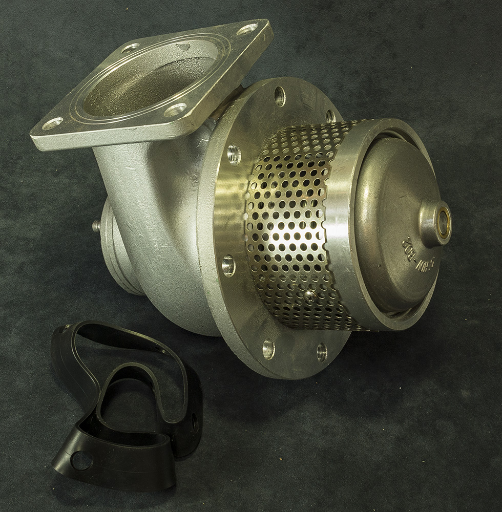 Клапан донный HDQ-100C (квадратный фланец) 3685K Аркат