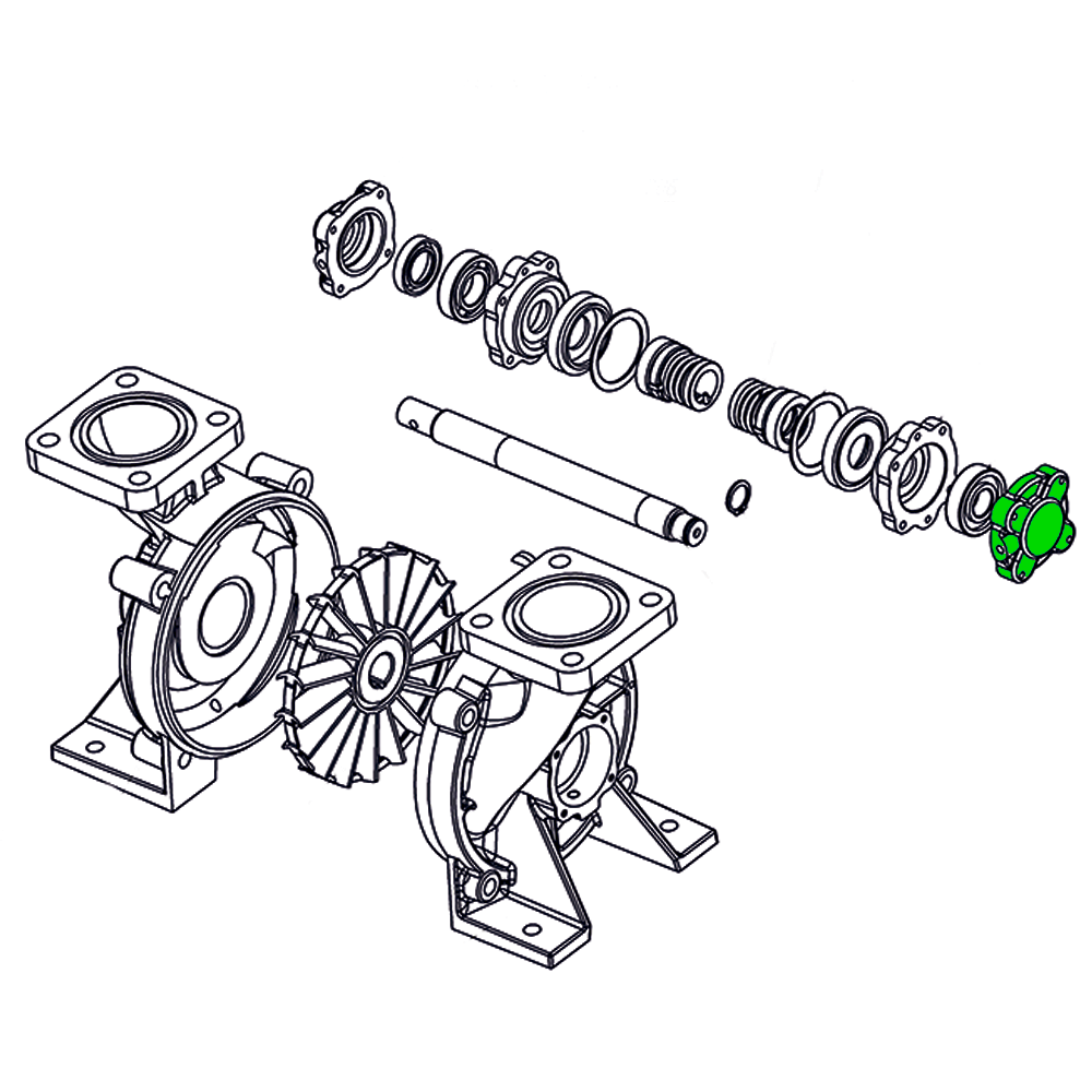 Крышка глухая насоса СВН-80AZ КГН80AZ Аркат