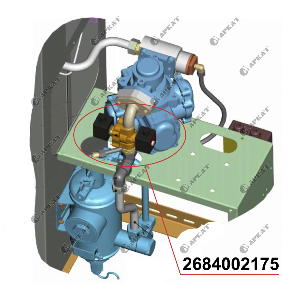 Клапан LPG PV XG291A321, 230V/АС 2684002175 Adast