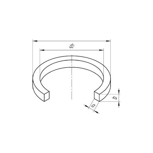 Кольцо уплотнительное прямоугольного сечения 26-34-3 КУПС26343 Топаз