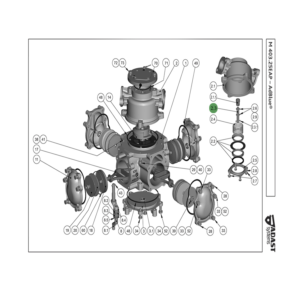 Вал для 403.25 EAP 465401766 Adast