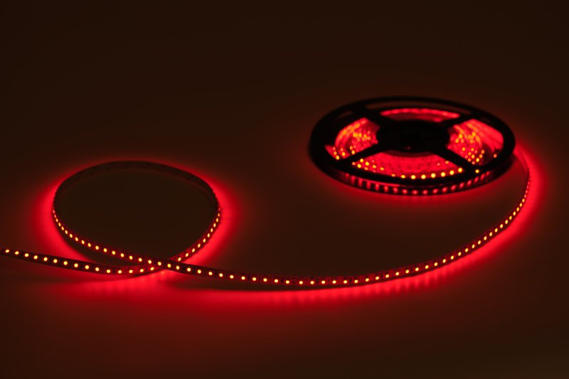 Лента 3014, 120LED 12вт, 12в, красный, 5м, IP20 3014120121220R 