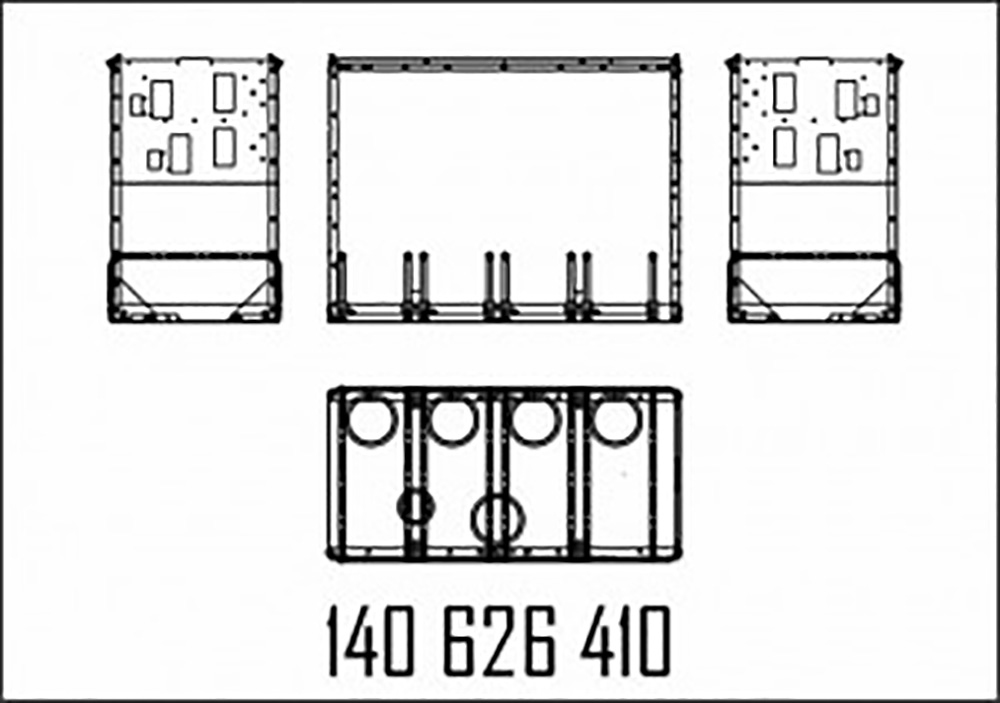 Каркас для гидравлического модуля S-MPD MR/OR ./4/8	 140626410 Gilbarco