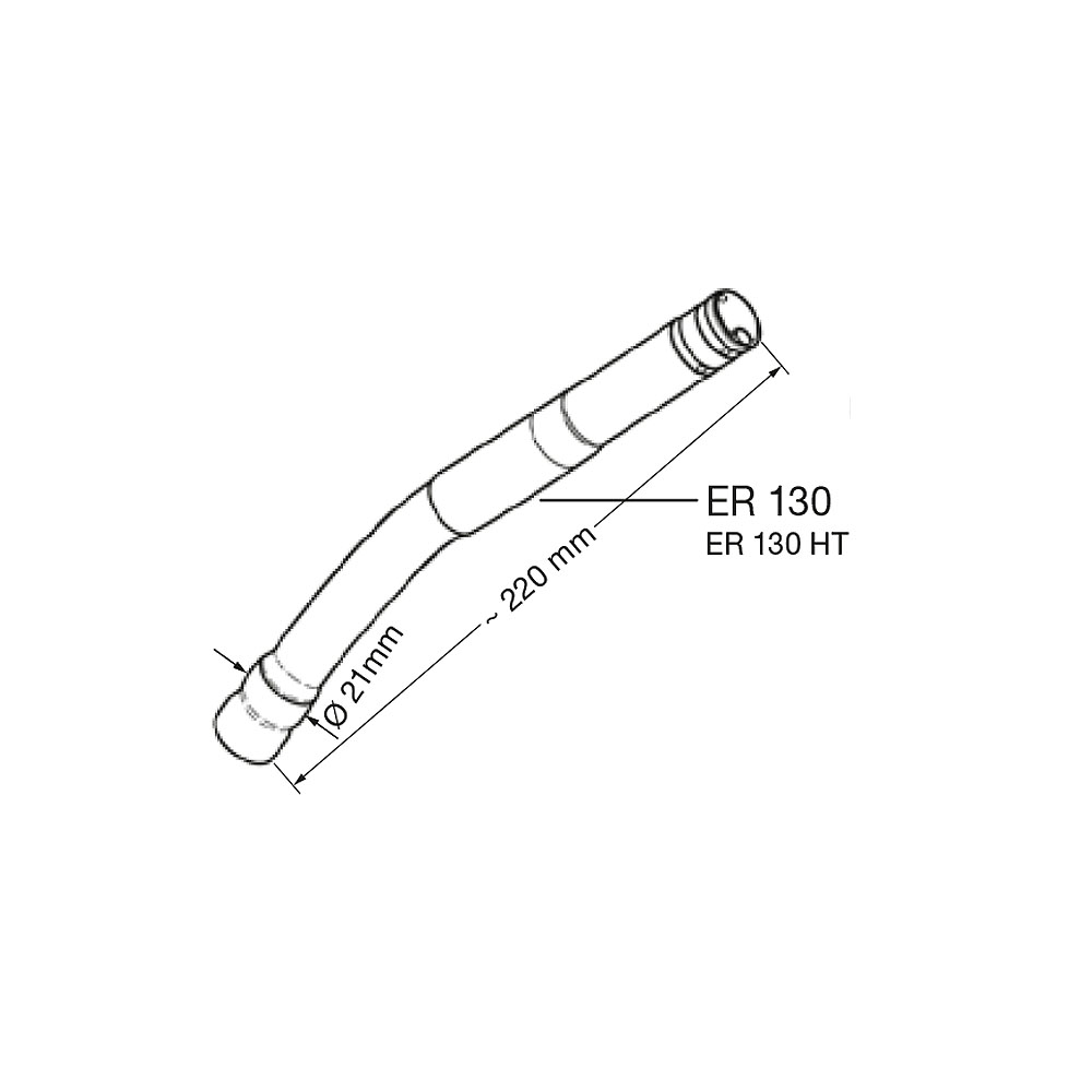 Носик на кран Elaflex ZVA 2 GR Slimline газовозврат EZVAS2GR Elaflex