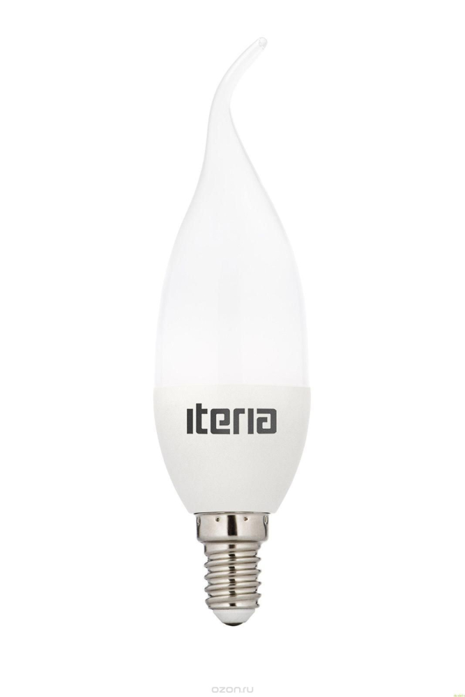 Лампа LED Iteria E14 6W 2700K Свеча на ветру матовая 802011 