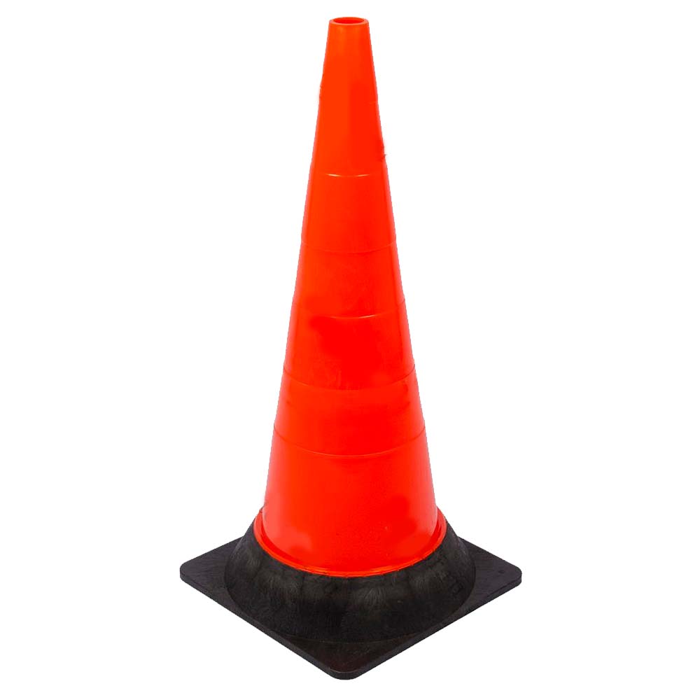 слайдер изображения Конус дорожный сигнальныйКонус дорожный сигнальный (750 мм КС-3.2.3 тяжёлое резиновое основание)