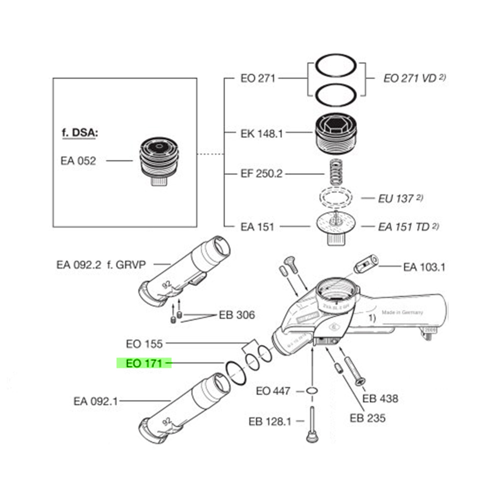 Кольцо уплотнительное EO 171 EO 171 Elaflex