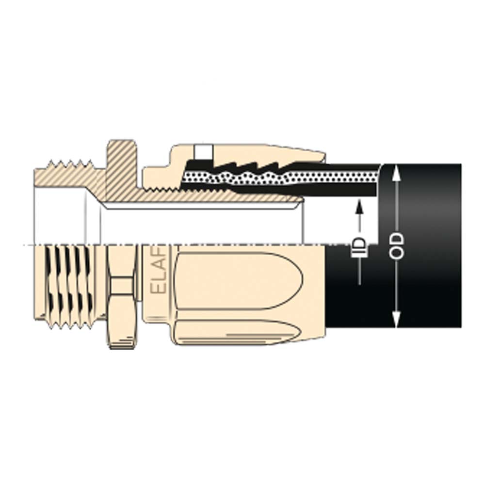 слайдер изображения Фитинг для рукаваФитинг для рукава (ZVA Elaflex Type V 19, G1 BSP)