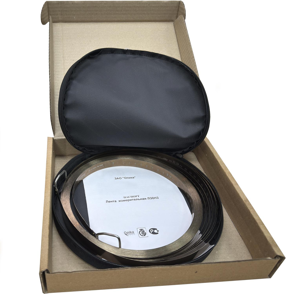 слайдер изображения Лента образцовая измерительная 3-го разрядаЛента образцовая измерительная 3-го разряда (30 метров (ширина 16 мм, 0.2 мм))