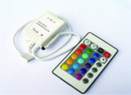 Контроллер RGB 108вт 12в  ИК сигнал 44 кнопки  