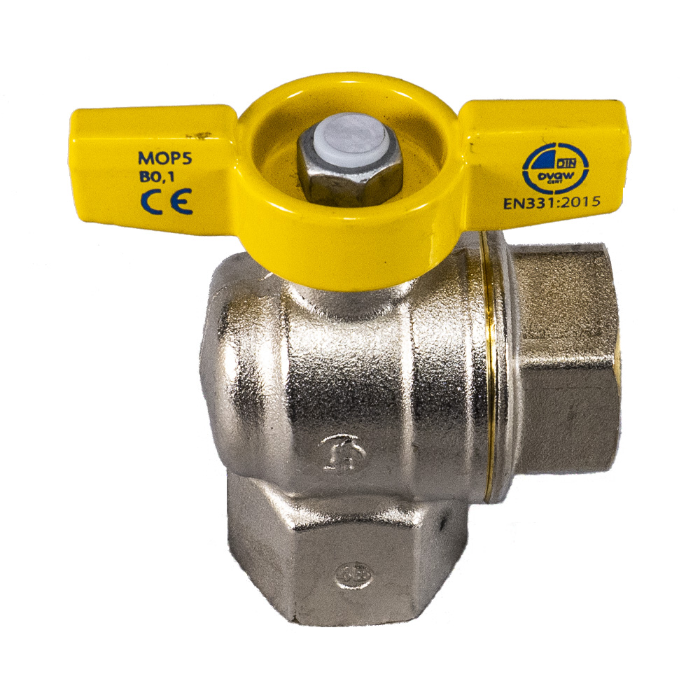 Кран угловой газовый V-line 1560569976 Adast