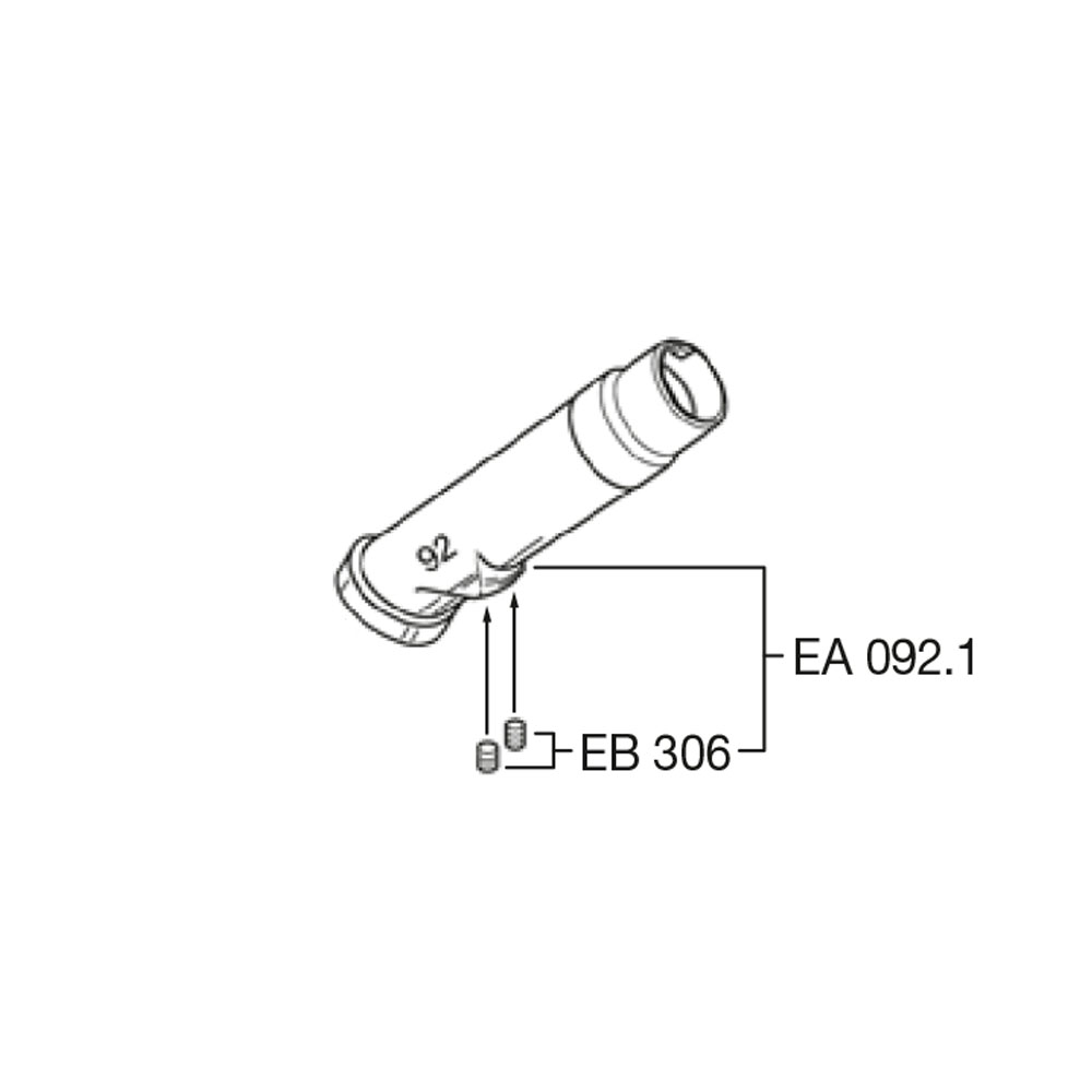 слайдер изображения Носик на кран Elaflex ZVA 2 GR Slimline газовозвратНосик на кран Elaflex ZVA 2 GR Slimline газовозврат (EA 092.1 GR/GRV, оригинал)