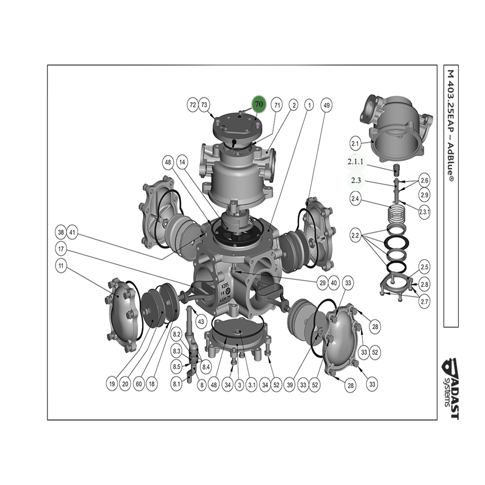 Датчик импульсов Adast 41 469402087 Adast