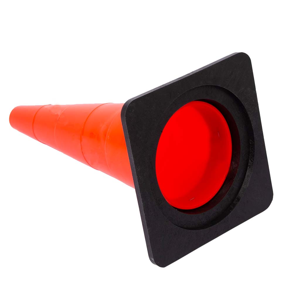 слайдер изображения Конус дорожный сигнальныйКонус дорожный сигнальный (520 мм КС-2.2.3 тяжёлое резиновое основание)