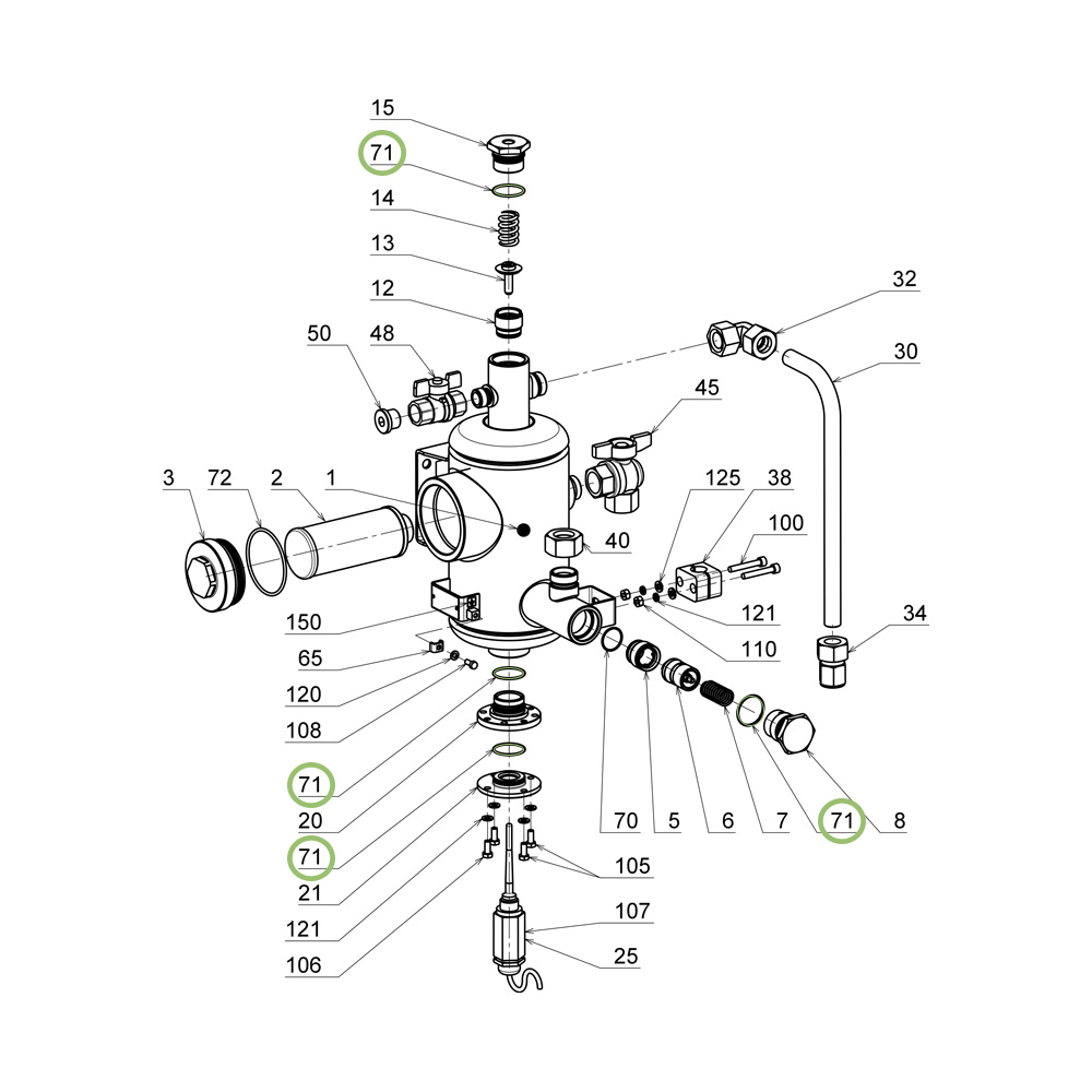 Кольцо уплотнительное FPM80 VITON 32*2  9802893202 Adast