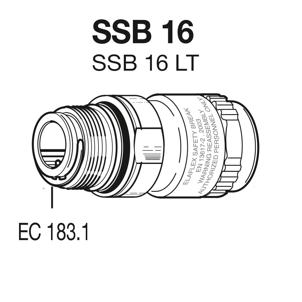 Кольцо стопорное EC 183.1 EC183.1 Elaflex