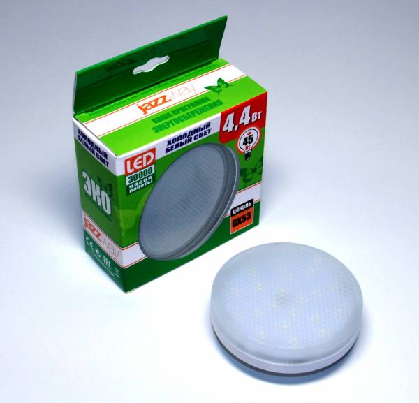 Лампа светодиодная PLED-ECO-GX53 4,4w Холодная Frost  
