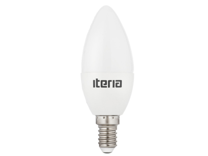 Лампа LED Iteria E14 6W 2700K Свеча прозрачная 802005 