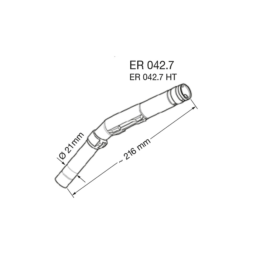 слайдер изображения Носик на кран Elaflex ZVA 2 SlimlineНосик на кран Elaflex ZVA 2 Slimline (ER 042.7 21 мм бензин, аналог)