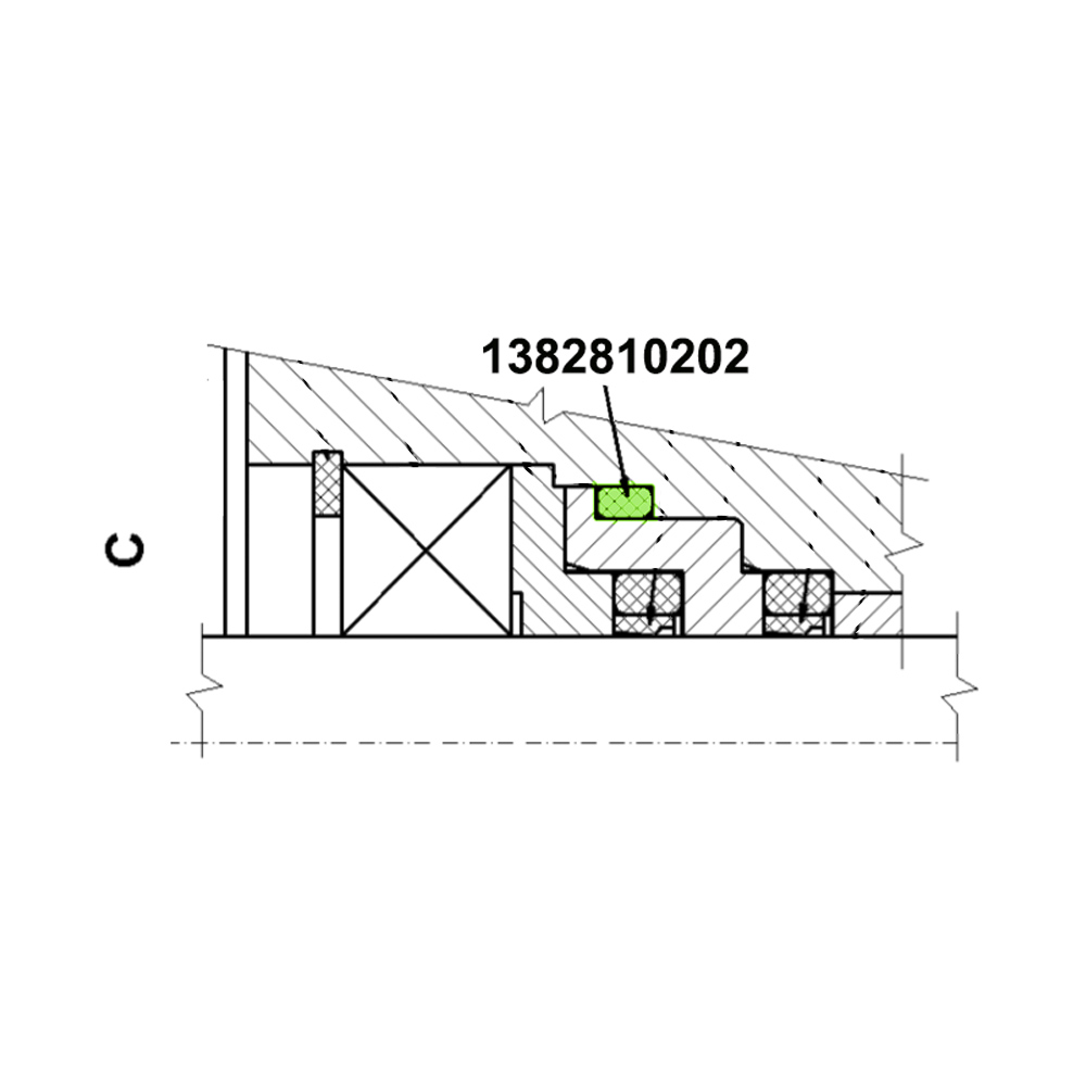 Кольцо уплотнительное NBR70 20*2 1382810202 Adast