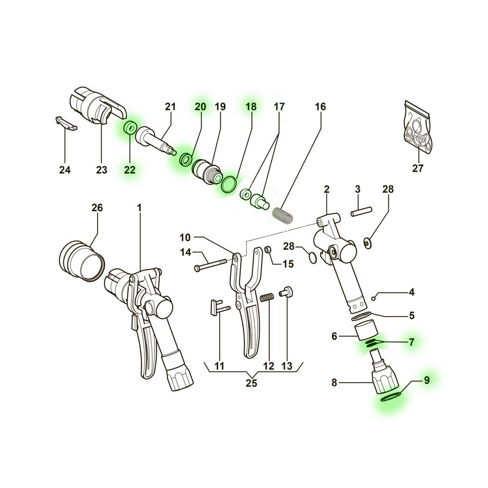 Ремкомплект ОТ 319  OT319 OPW