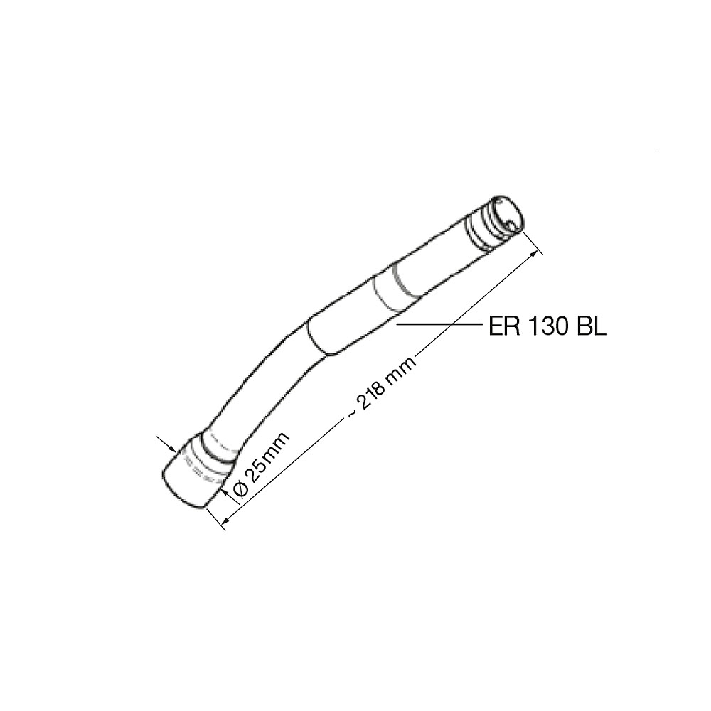 слайдер изображения Носик на кран Elaflex ZVA 2 GR Slimline газовозвратНосик на кран Elaflex ZVA 2 GR Slimline газовозврат (ER 130 BL 25 мм дизель, оригинал)