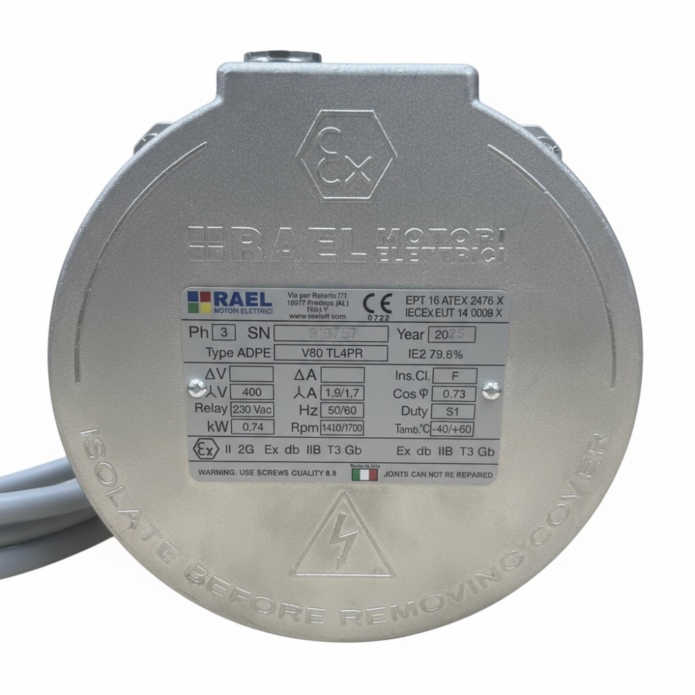 Электродвигатель RAEL V80 TL4PR 0,75кВт  9024440036 Adast