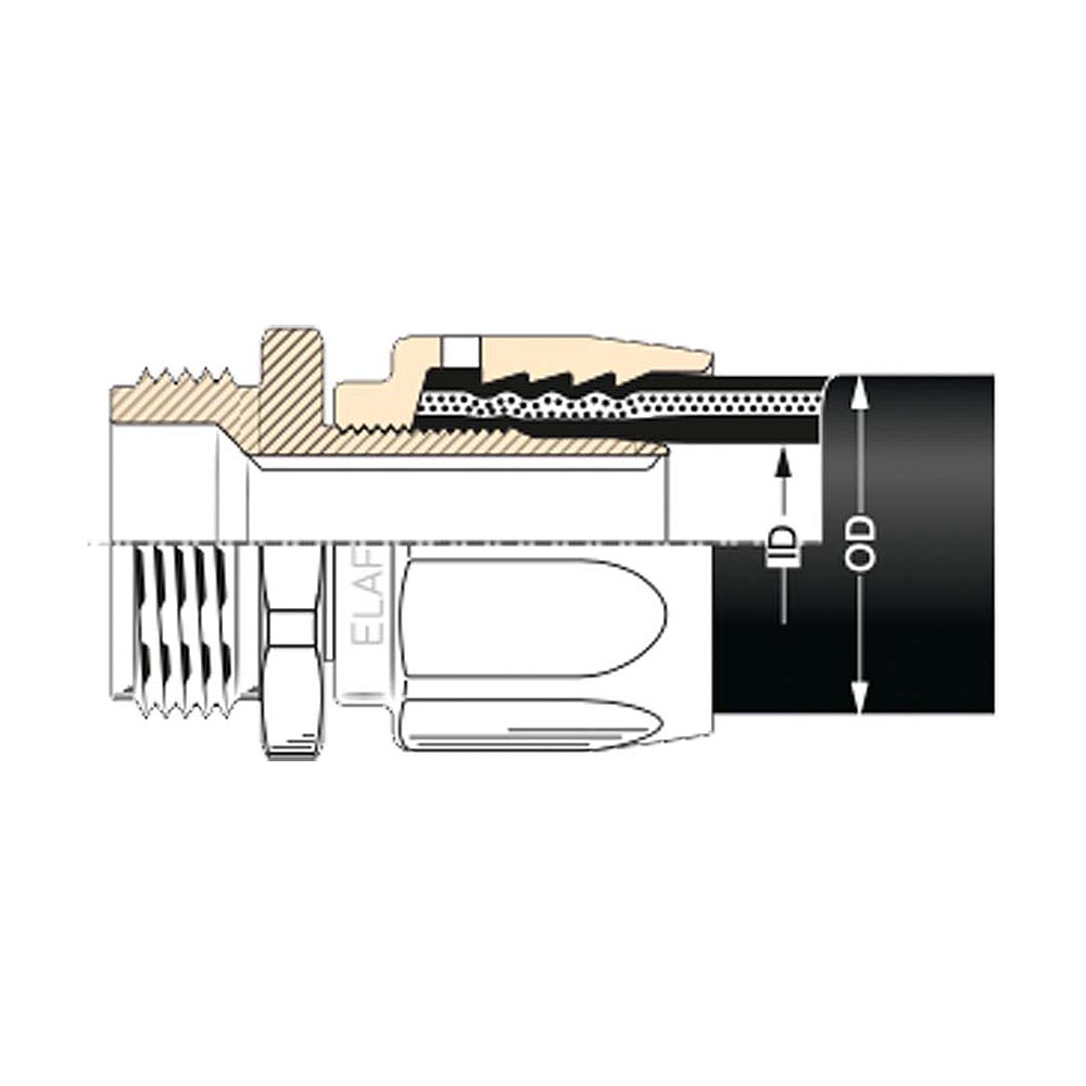 слайдер изображения Фитинг для рукаваФитинг для рукава (ZVA Elaflex Type V - cr 25, G1 BSP)