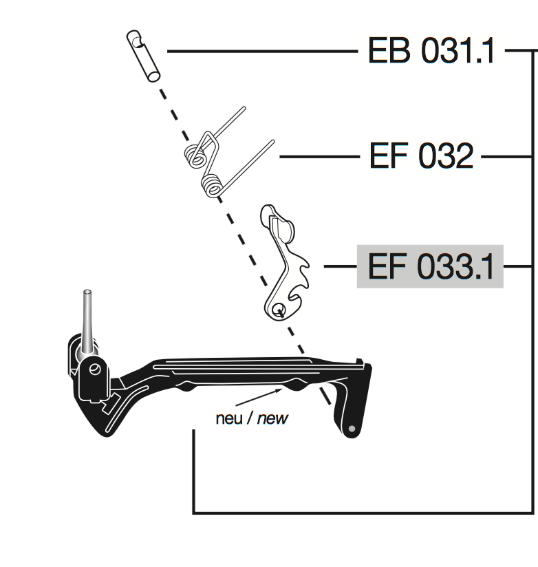 Штифт фиксатора EB 031.1 EB 031.1 Elaflex