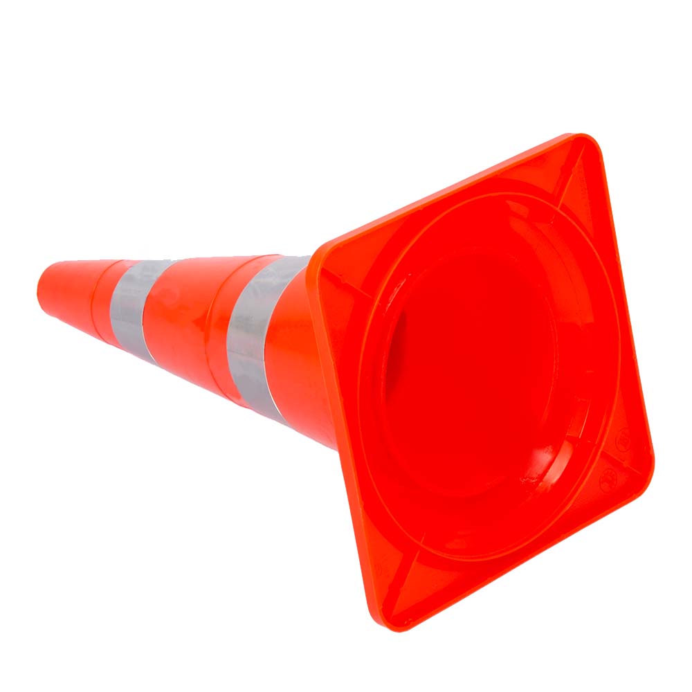 слайдер изображения Конус дорожный сигнальныйКонус дорожный сигнальный (520 мм КС-2.7 2 световозвращающие полосы)