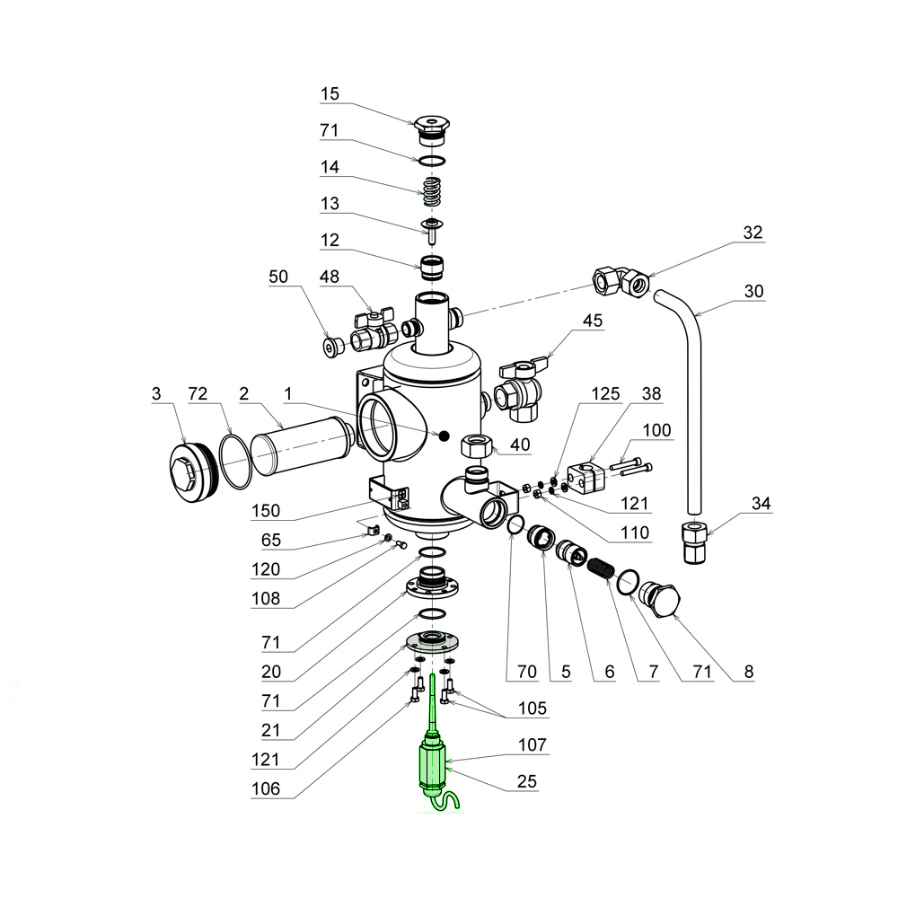 Датчик температуры АТС PT 100 TAB-01-EX с калибровкой 9046800599 