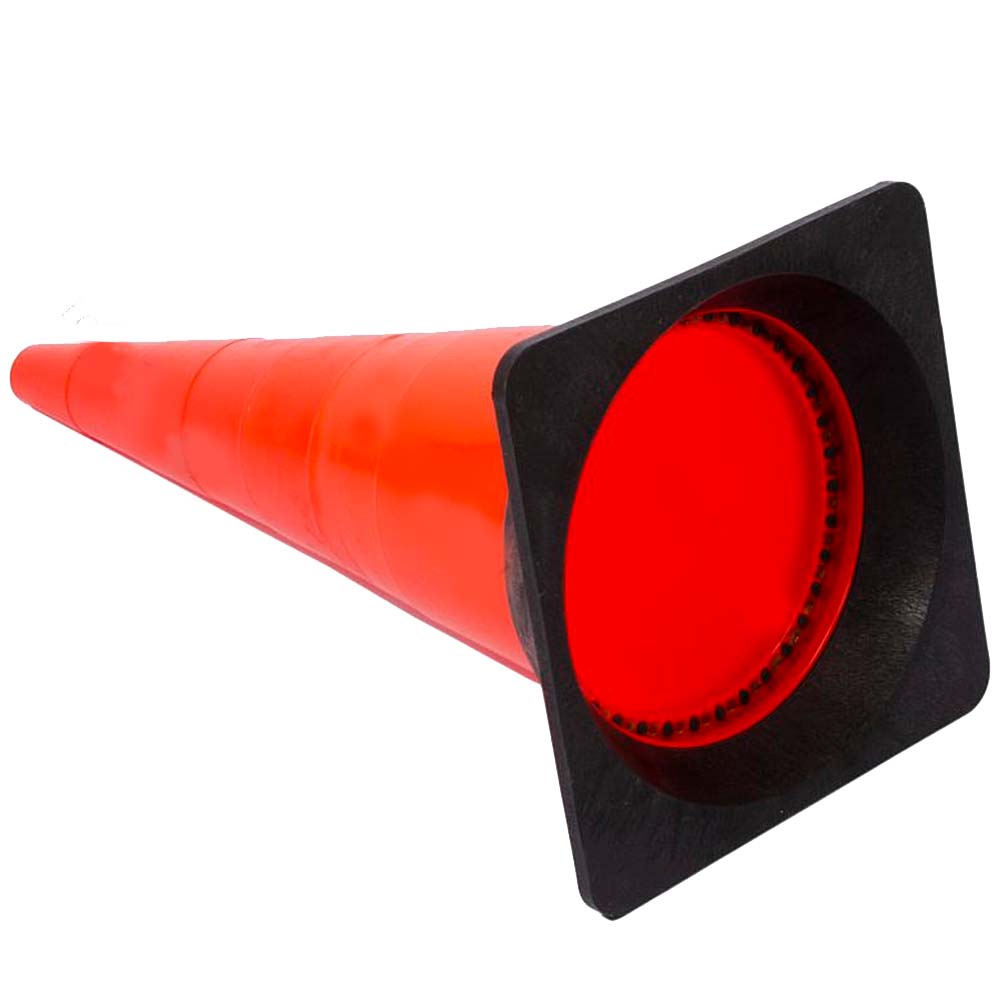 слайдер изображения Конус дорожный сигнальныйКонус дорожный сигнальный (750 мм КС-3.2.3 тяжёлое резиновое основание)