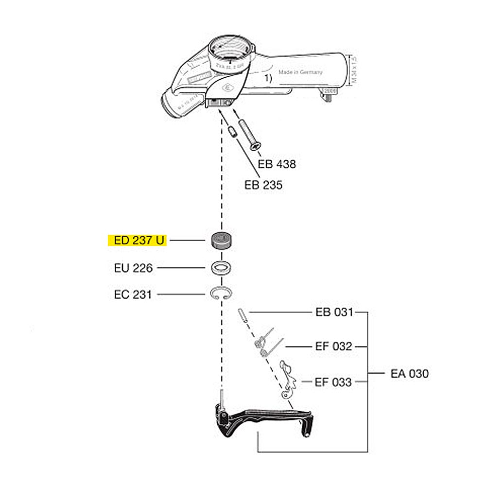Кольцо ED 237 U (сальник курка) ED237U Elaflex