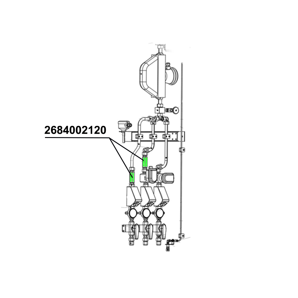 Обратный клапан G1/2 CNG 2684002120 Adast