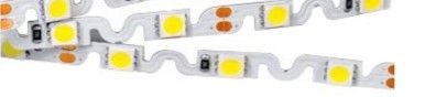 Лента 2835, 60LED с возможностью изгиба 6,3вт 12в, белый, 5м, IP20  